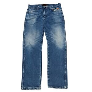 Wrangler‎ FR Flame Resistant Jeans Mens Blue Denim Work Pants Size 35x36